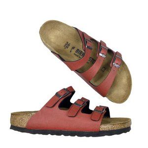 Birkenstock Women's Bordeaux Florida Leather Slide Sandal Size 5.5